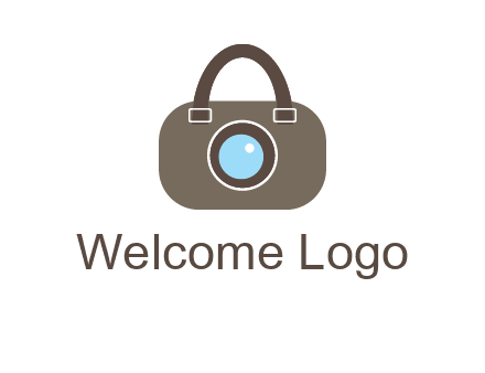camera lens merged with beg logo