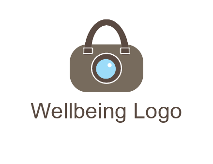camera lens merged with beg logo