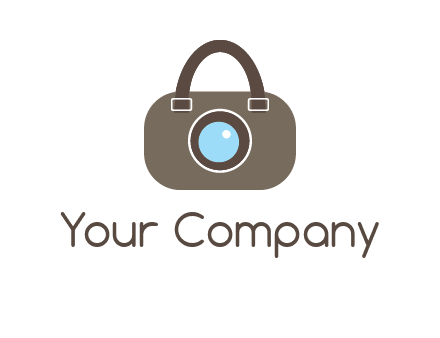 camera lens merged with beg logo