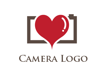 camera with heart logo