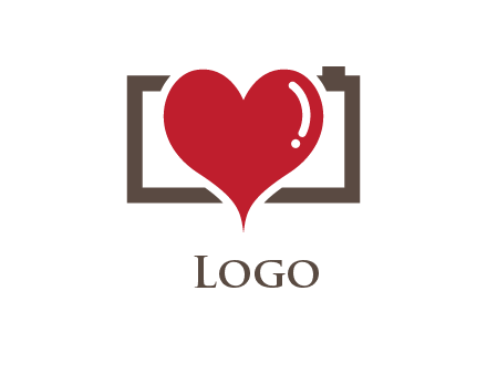 camera with heart logo