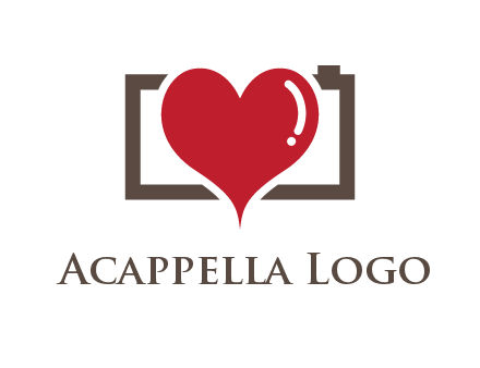 camera with heart logo