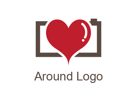 camera with heart logo