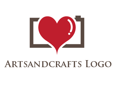 camera with heart logo