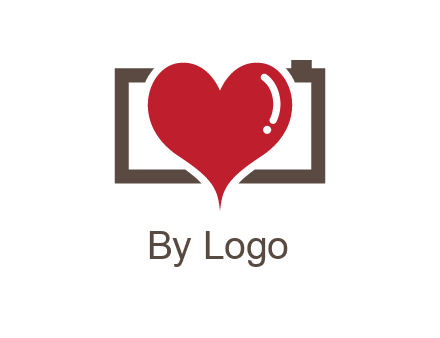 camera with heart logo