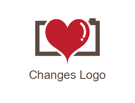 camera with heart logo