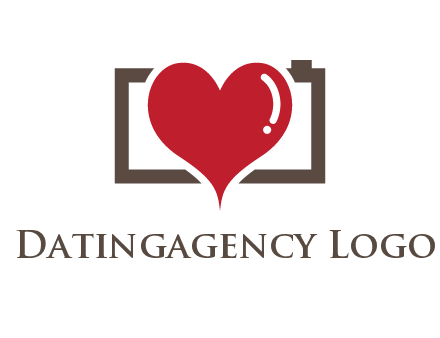 camera with heart logo