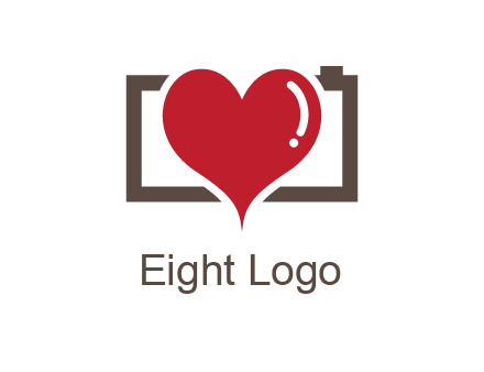 camera with heart logo