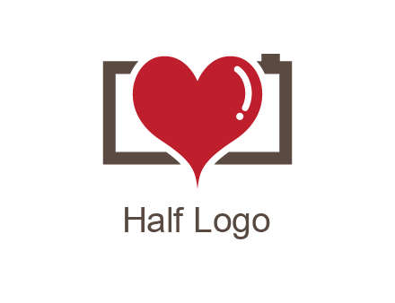 camera with heart logo