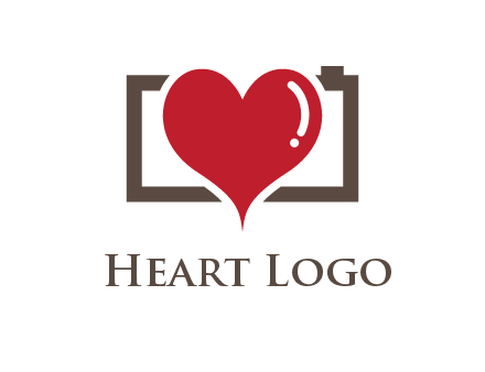 camera with heart logo