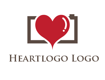 camera with heart logo