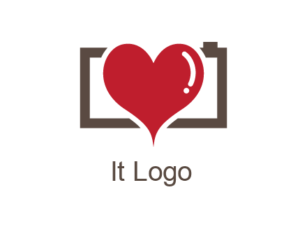 camera with heart logo