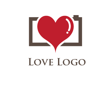 camera with heart logo