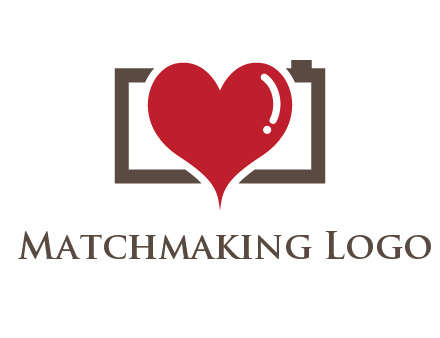 camera with heart logo