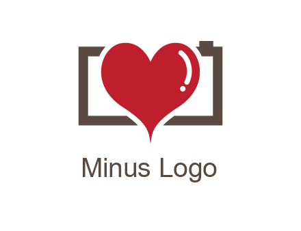camera with heart logo
