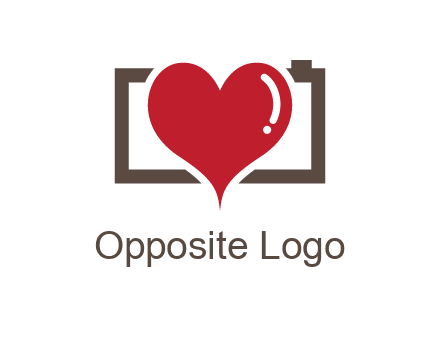 camera with heart logo