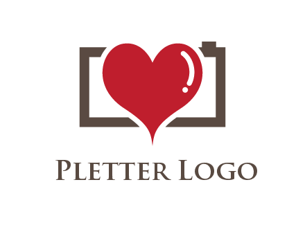camera with heart logo