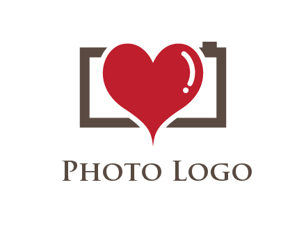 camera with heart logo