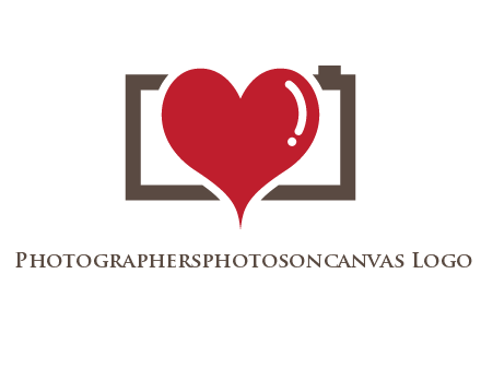 camera with heart logo