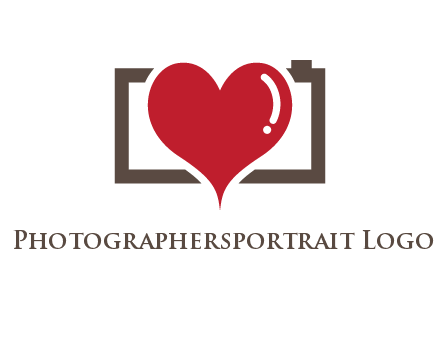 camera with heart logo