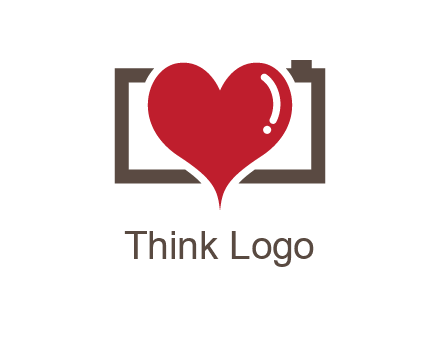 camera with heart logo