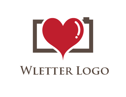 camera with heart logo