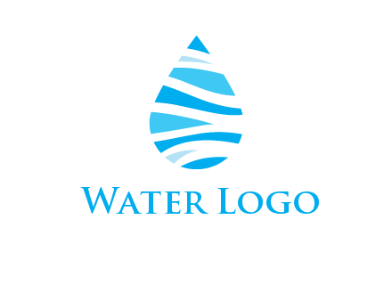 abstract water drop icon