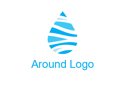 abstract water drop icon