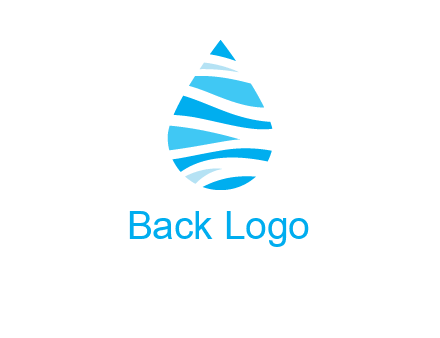 abstract water drop icon