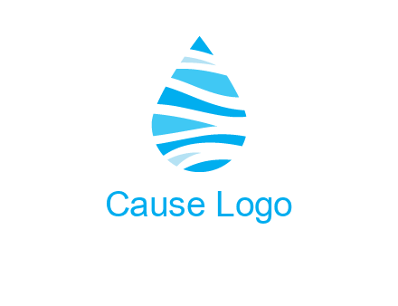 abstract water drop icon