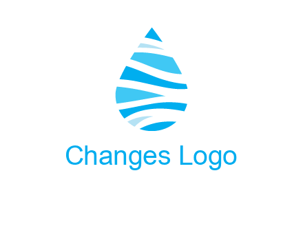 abstract water drop icon