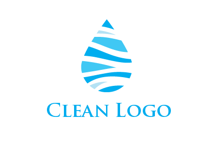 abstract water drop icon