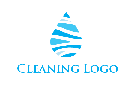 abstract water drop icon