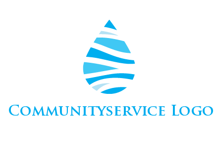 abstract water drop icon