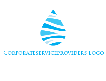 abstract water drop icon