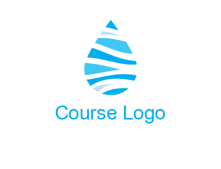 abstract water drop icon