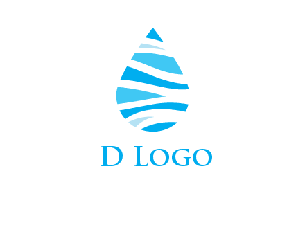 abstract water drop icon