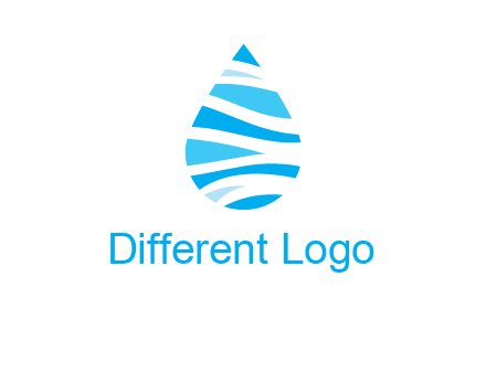 abstract water drop icon