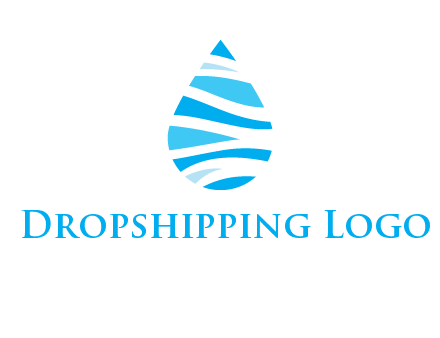 abstract water drop icon