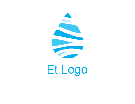 abstract water drop icon