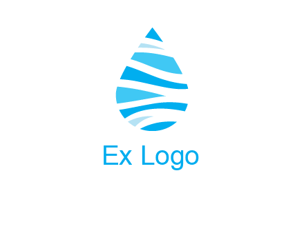 abstract water drop icon