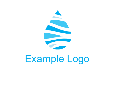 abstract water drop icon