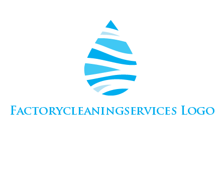abstract water drop icon