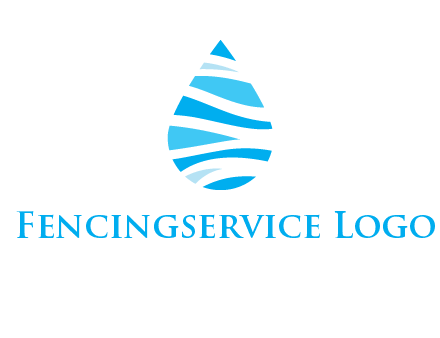 abstract water drop icon
