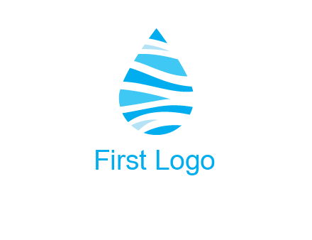 abstract water drop icon