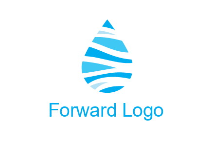 abstract water drop icon