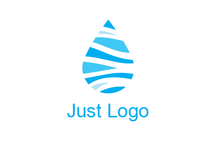 abstract water drop icon