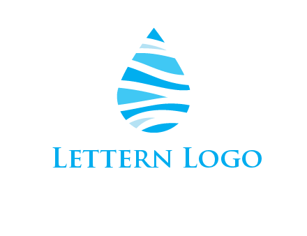 abstract water drop icon
