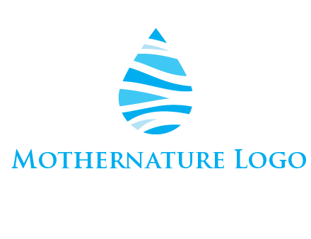 abstract water drop icon
