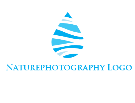 abstract water drop icon